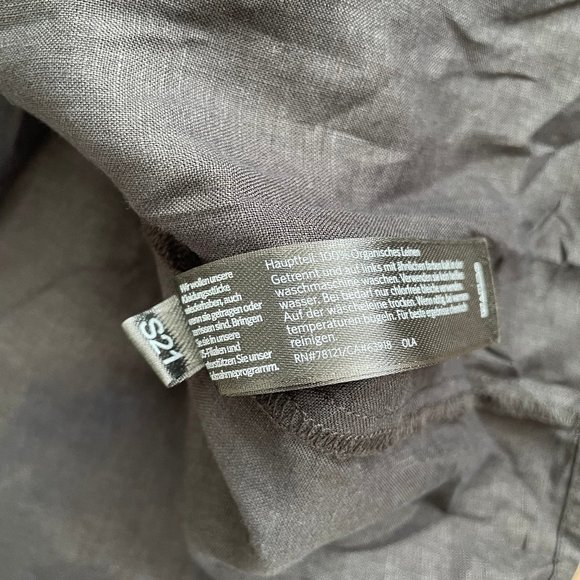 Eileen Fisher Tiered Organic Linen Midi Dress - Picture 10 of 13